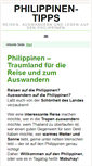 Mobile Screenshot of philippinen-tipps.com