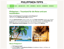 Tablet Screenshot of philippinen-tipps.com